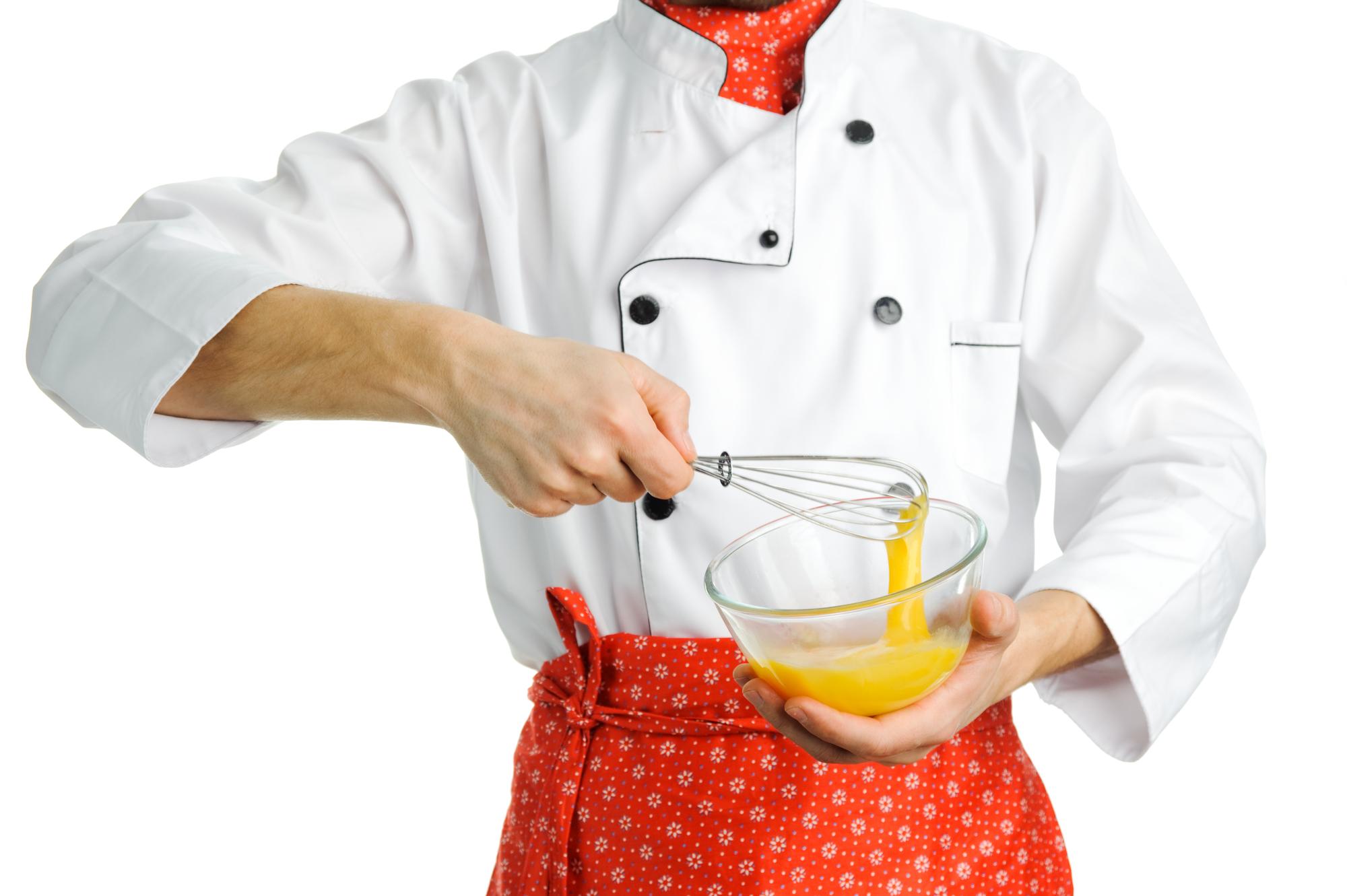 Chef instructing a small class